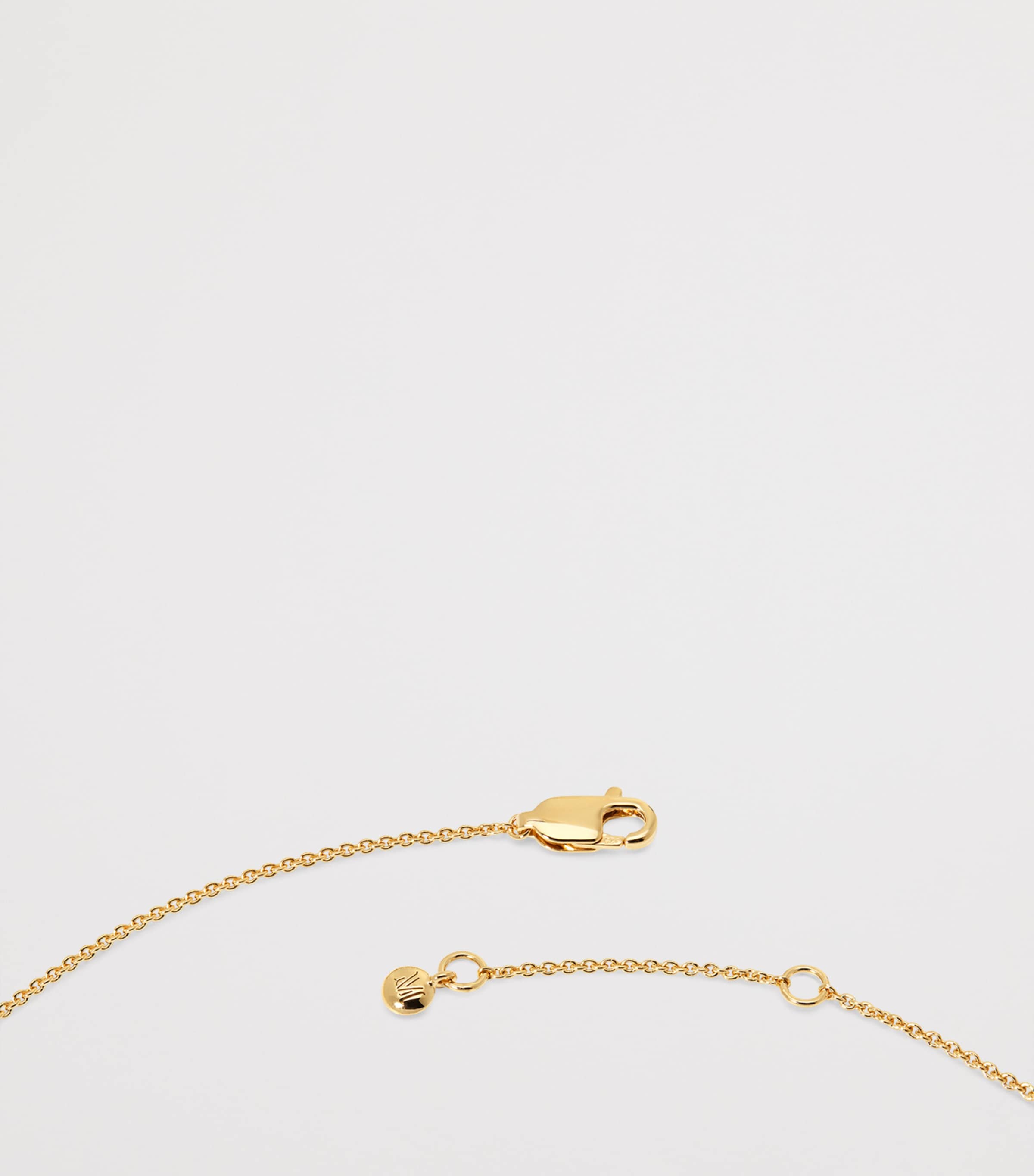 Monica Vinader Gold Vermeil and Diamond Nura Wrap Necklace Gold Vermeil Image 4