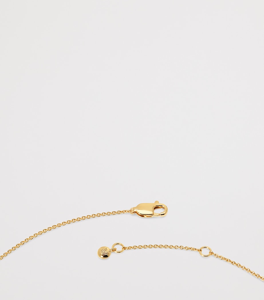 Monica Vinader Gold Vermeil and Diamond Nura Wrap Necklace Gold Vermeil Image 4
