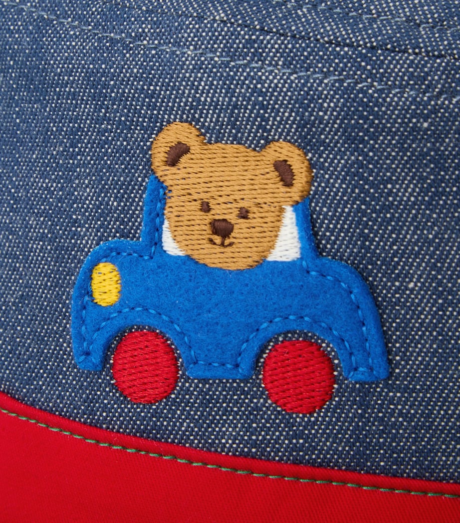 Miki House Denim Embroidered Sun Hat Image 7