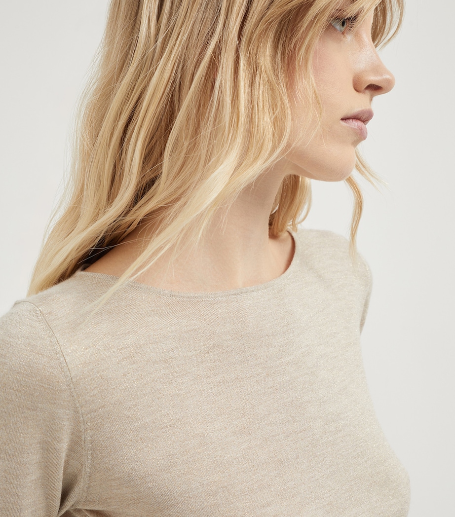 Brunello Cucinelli Womens Cashmere-Silk-Blend Sweater Image 6