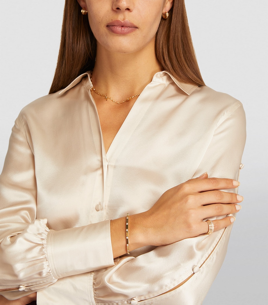 Yellow Gold and Diamond Bar Bracelet YELLOW GOLD Image 4