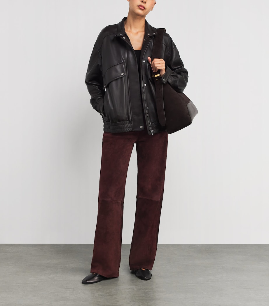 Sole Suede Straight Trousers SHIRAZ Image 2