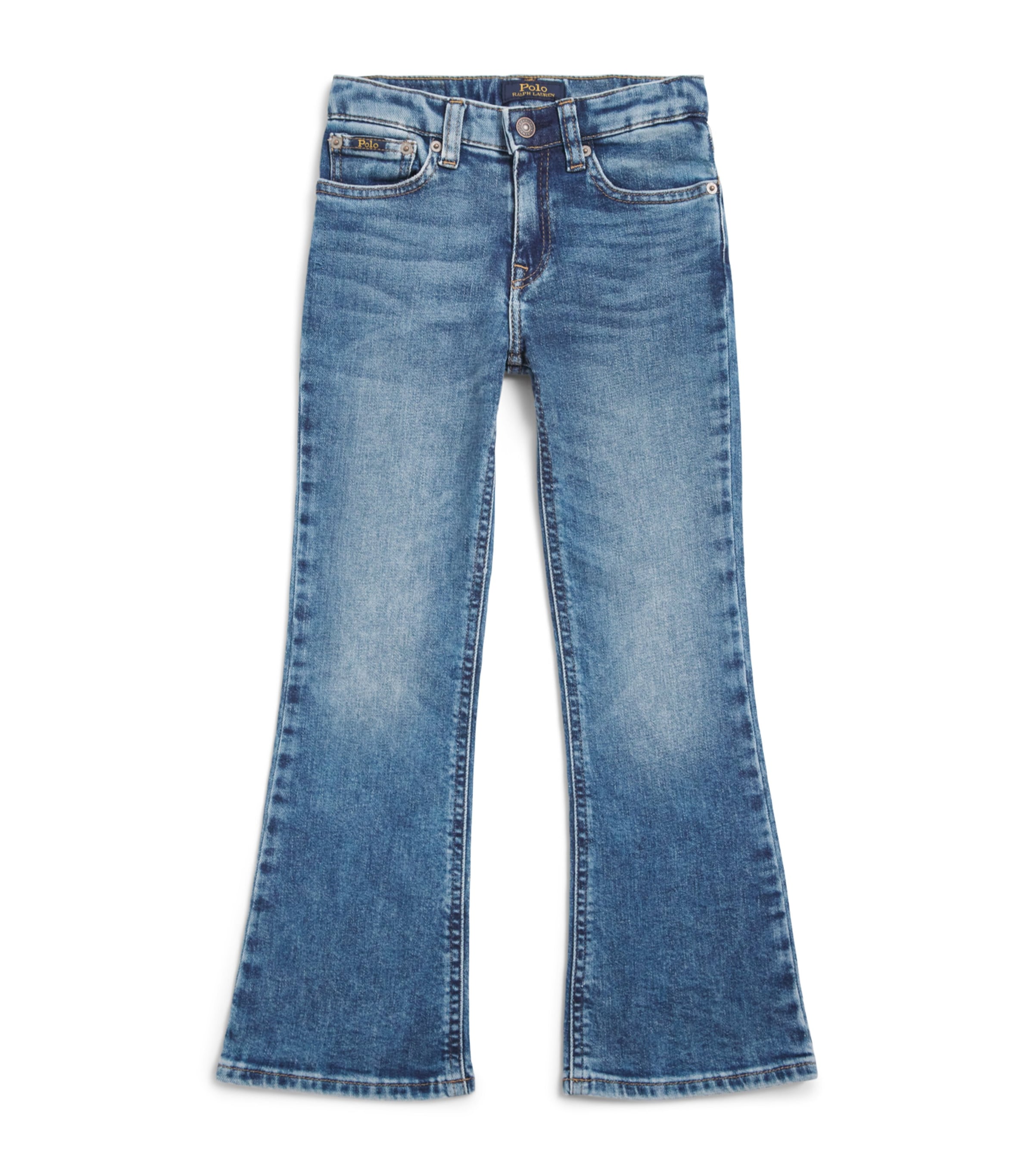 Ralph Lauren Kids Flared Jeans (2-6.5 Years) Kindal Wash Image 1