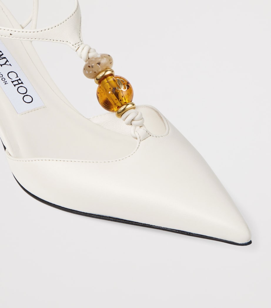 Jimmy Choo Lauri 50 Leather Slingback Pumps Latte Mix Image 5