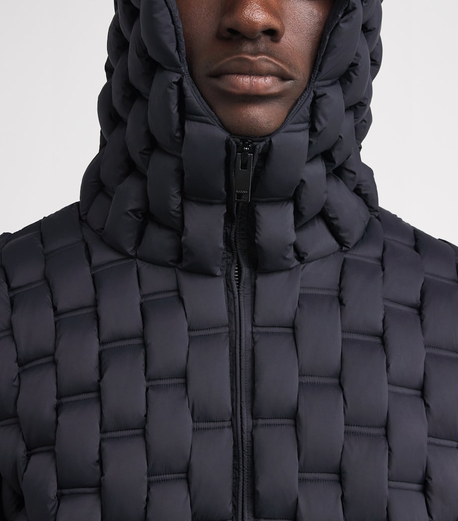 3D Down-Filled Woven Puffer Jacket 19 BLACK Image 6