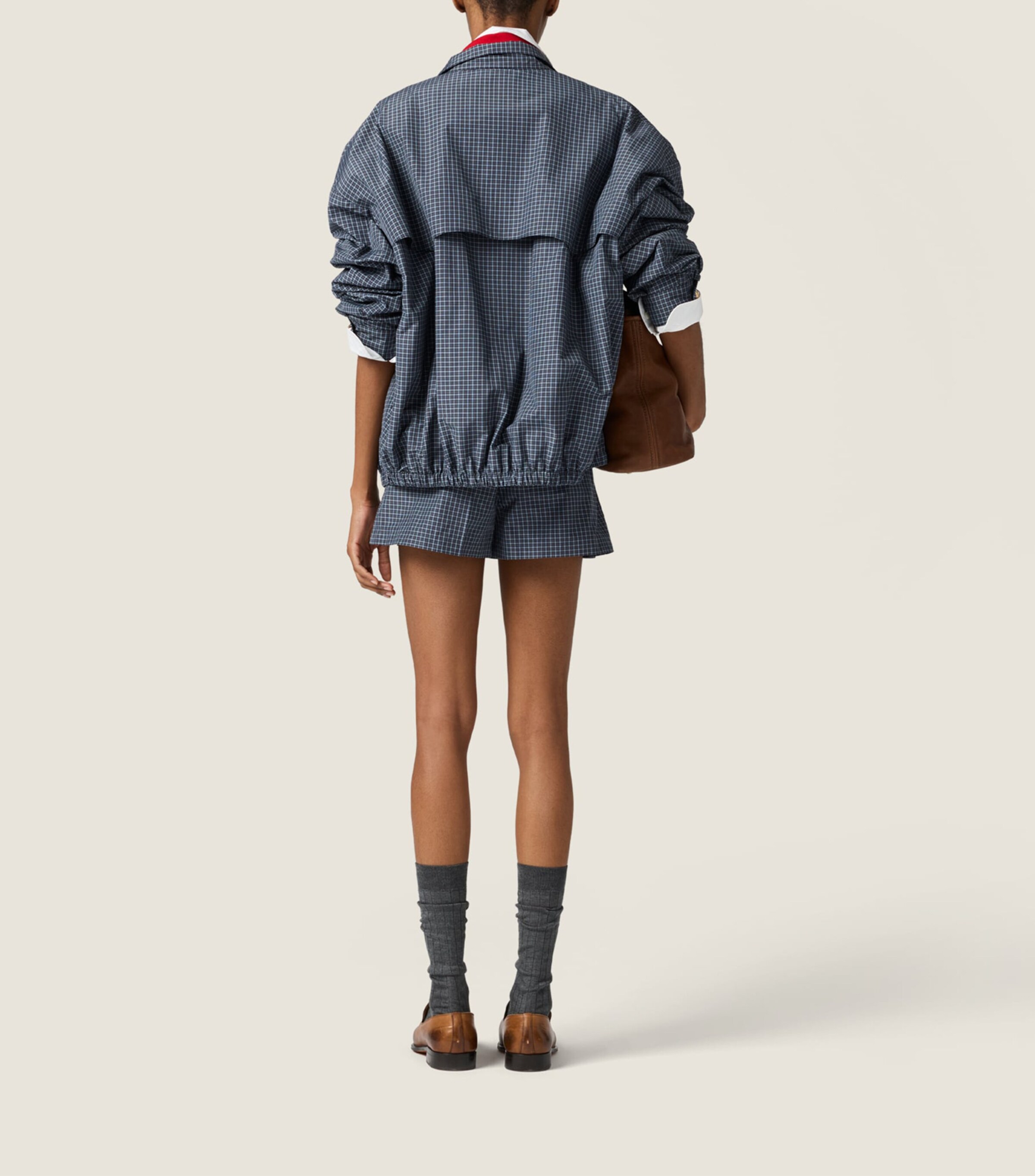 Miu Miu Womens Check Mini Skort Image 3