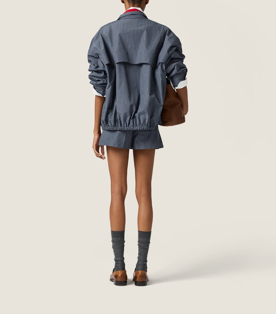 Miu Miu Womens Check Mini Skort Image 3