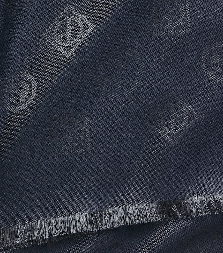 Silk Jacquard Stole Scarf FB161 Image 4