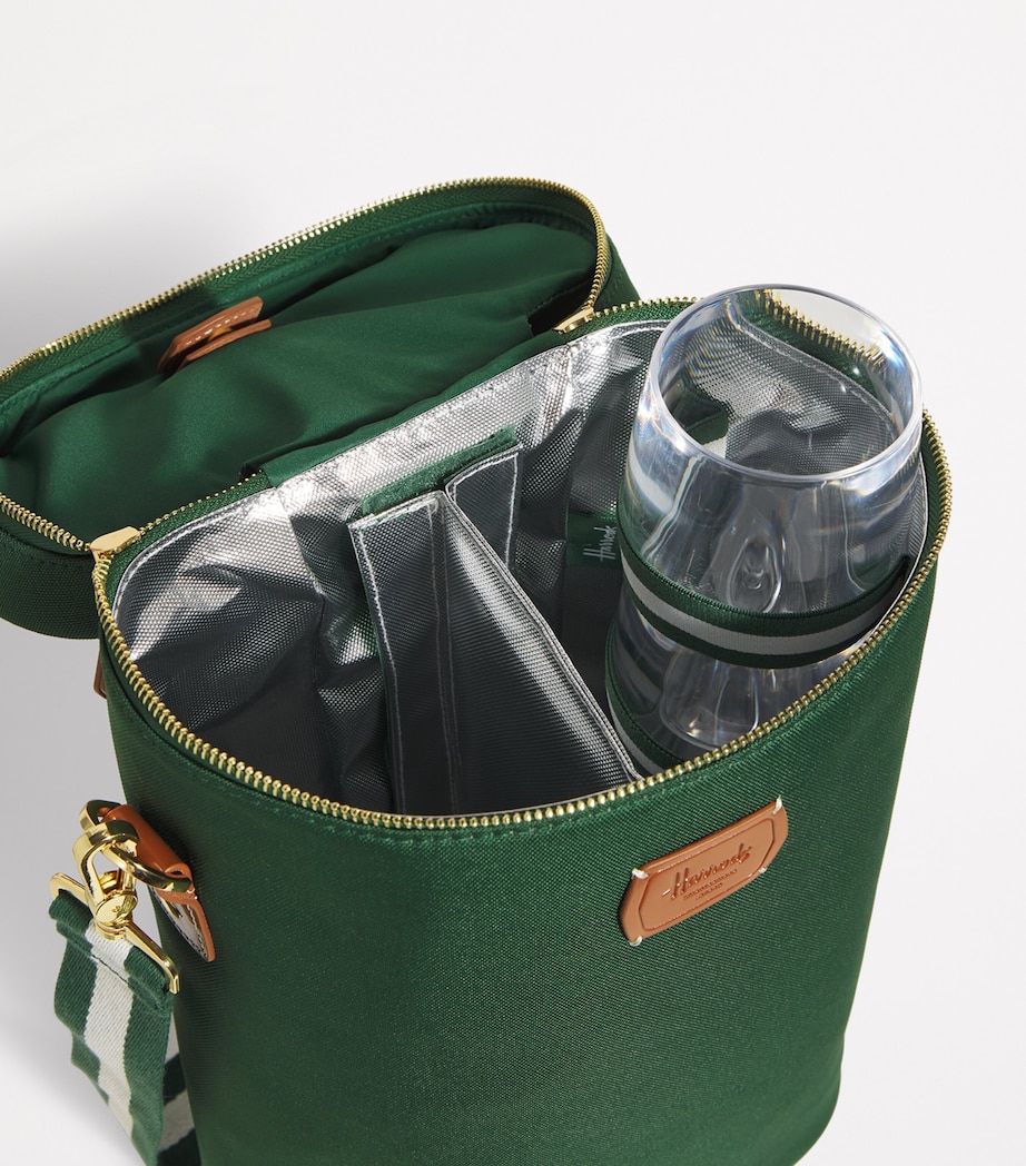Wine Bag Set HARRODS GREEN Image 2
