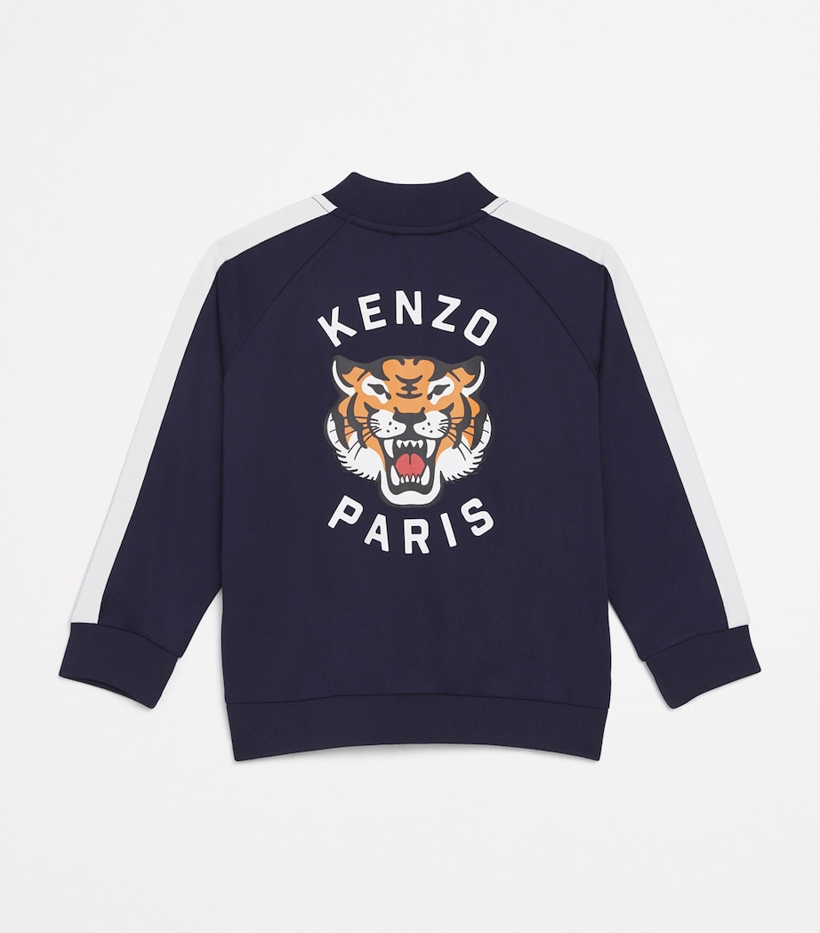 Kenzo Kids Striped Track Jacket (2-14 Years) Navy Image 2