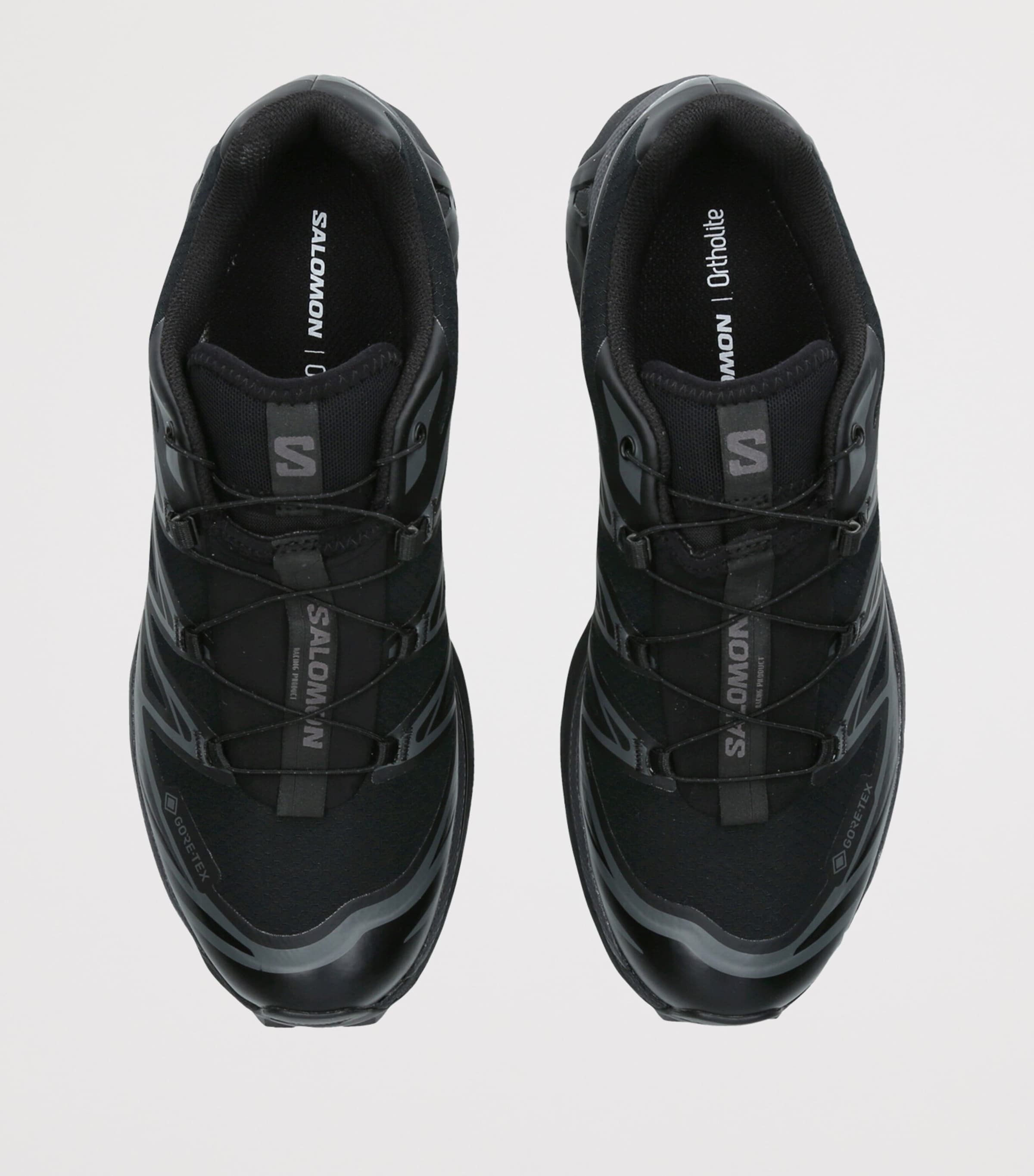 Salomon Mens XT-6 Gore-Tex Sneakers Black Image 4