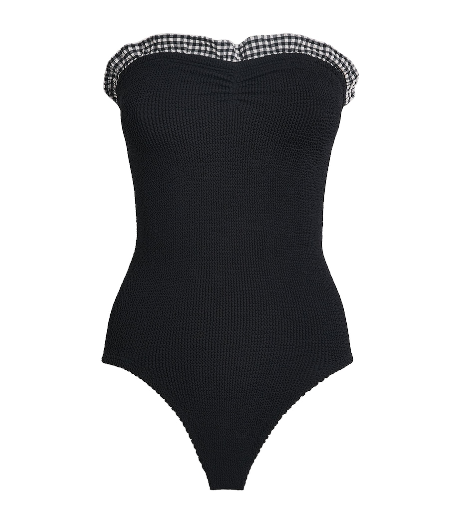 Gingham-Ruffle Dolly Swimsuit BLACK/BLACK GINGHAM Image 1