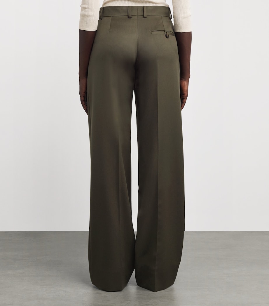 Wool Tailored Trousers 2942 KHAKI Image 4