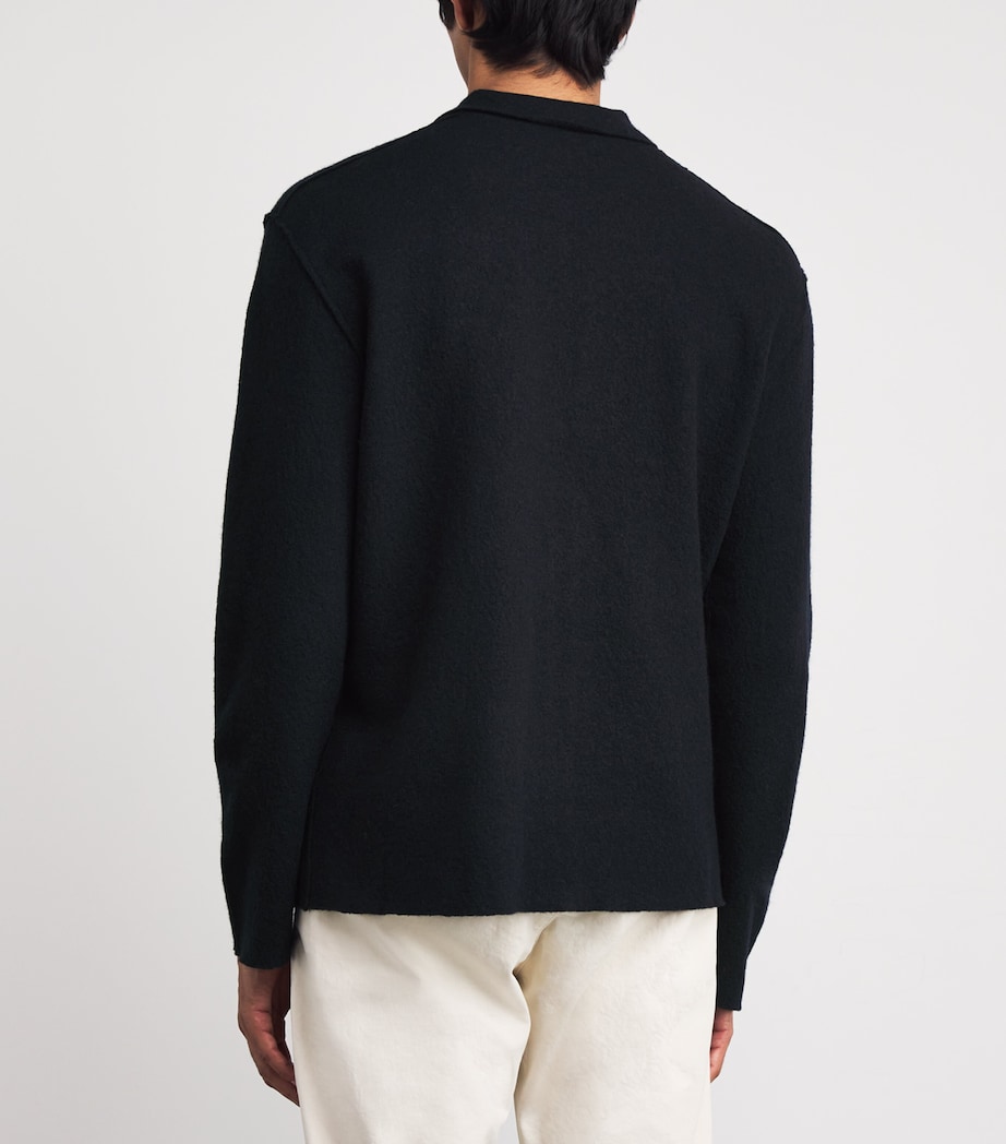 Wool Jonas Overshirt NAVY BLUE Image 4