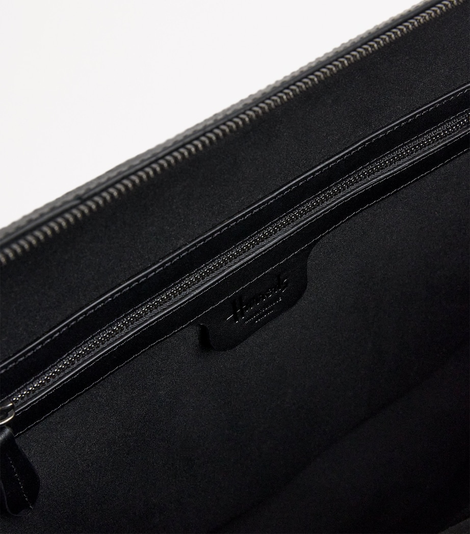 Saffiano Leather Briefcase BLACK Image 6