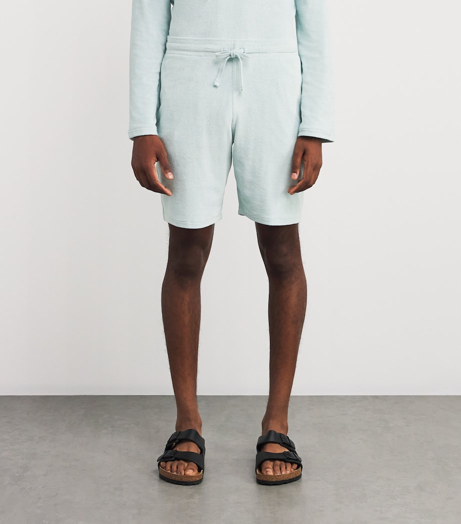 Cotton-Blend Terry Bolide Bermuda Shorts 315-PACIFIC Image 3