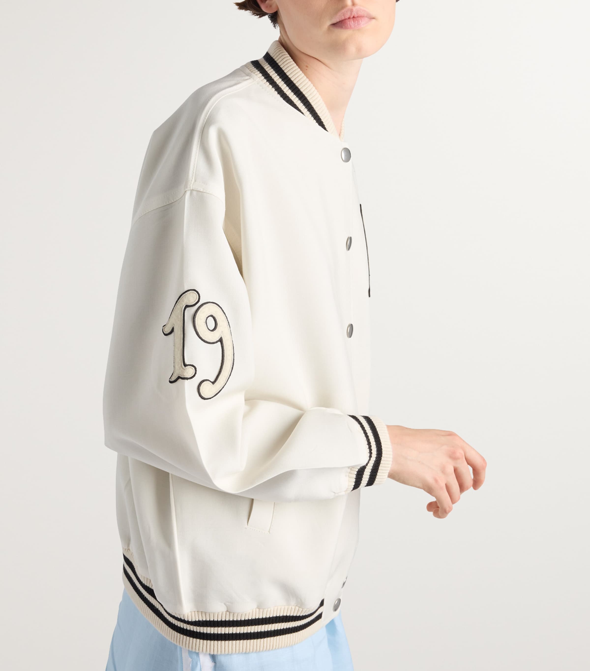 Mohair-Wool Bomber Jacket F0P3K Image 2