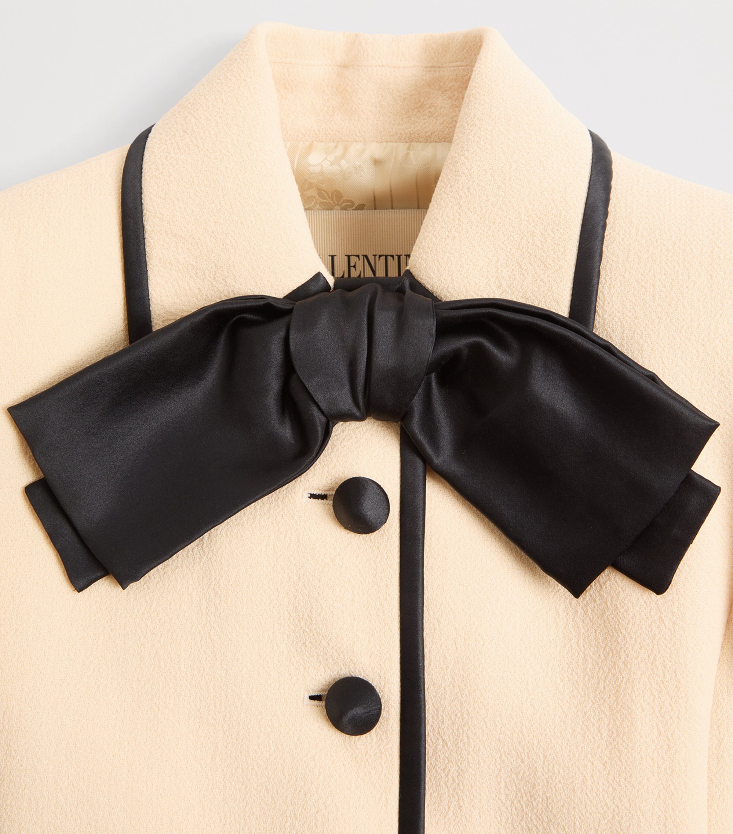 Valentino Womens Virgin Wool Bow-Tie Jacket Image 3