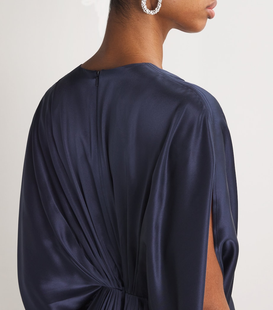 Silk Hiroko Gown NAVY Image 4