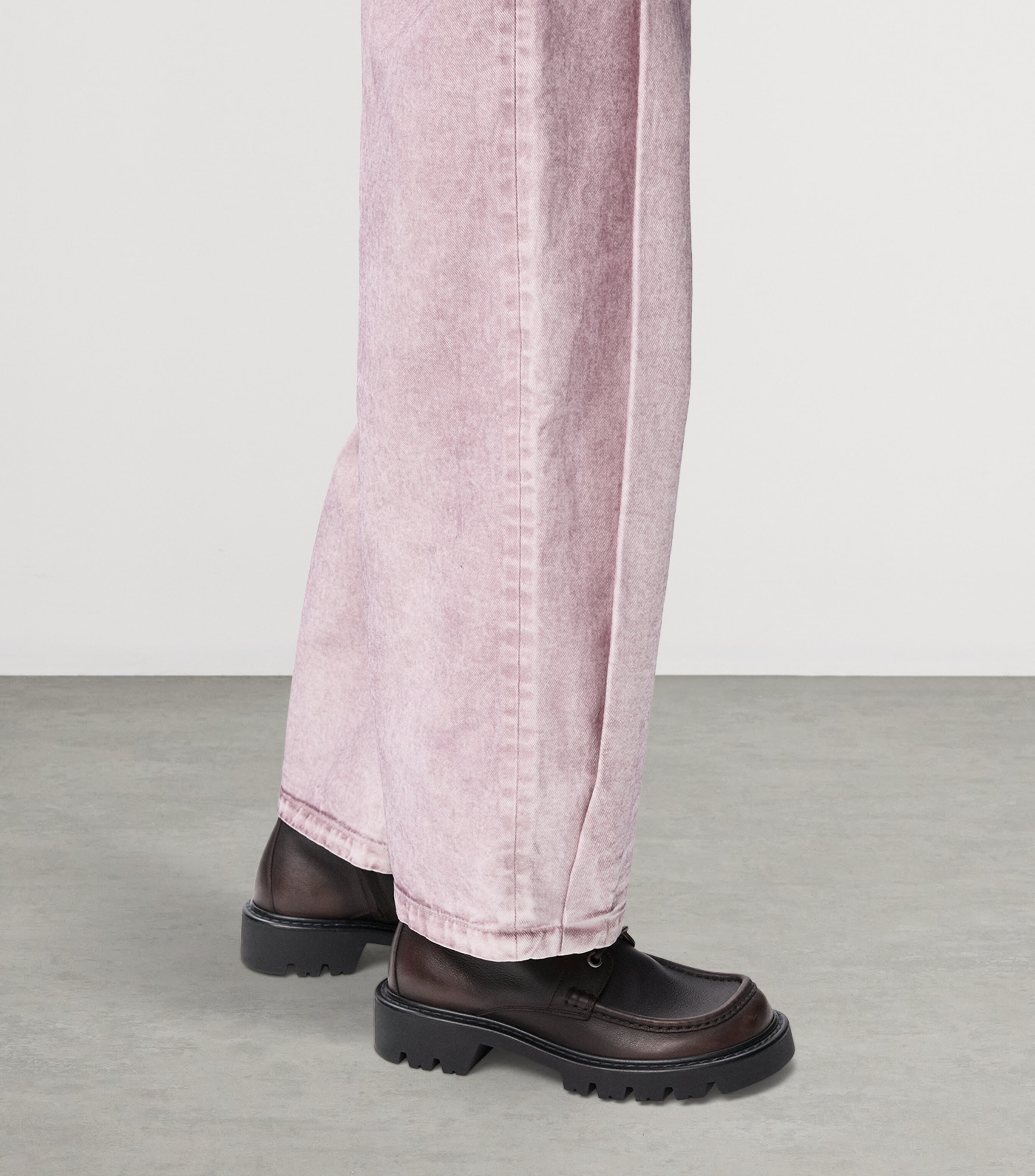 Calfskin Sierra Combat Boots 40 DARK BROWN Image 2