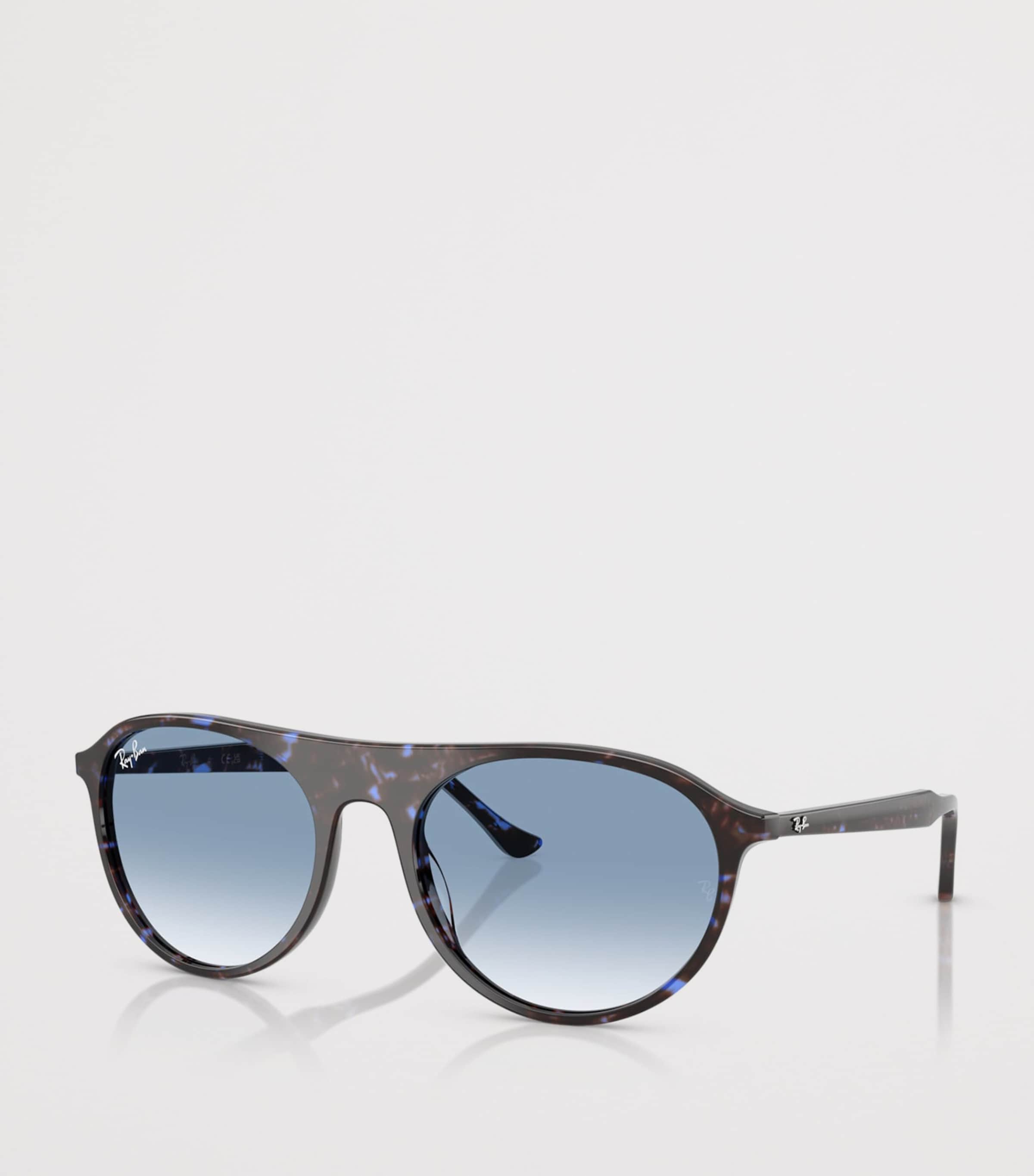 Ray-Ban RB2215 Rounded Square Sunglasses Blue Image 2