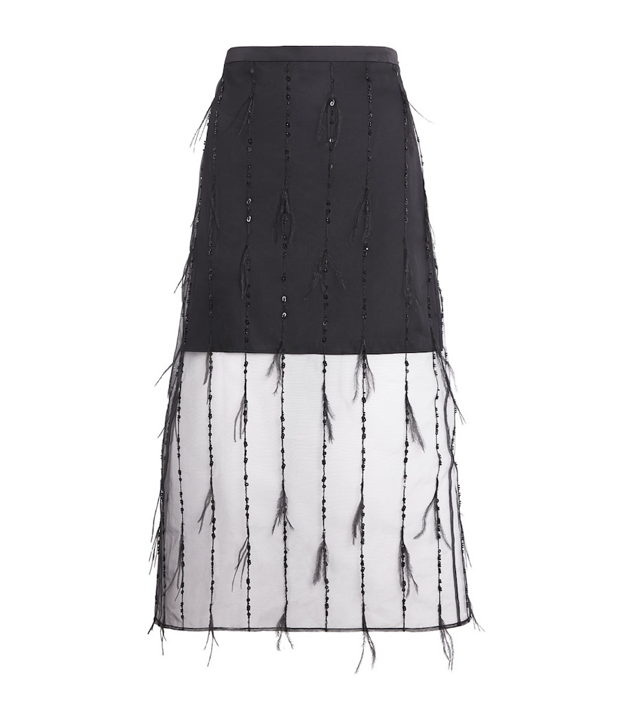 Rag & Bone Womens Embellished Geena Mini Skirt Black Image 1