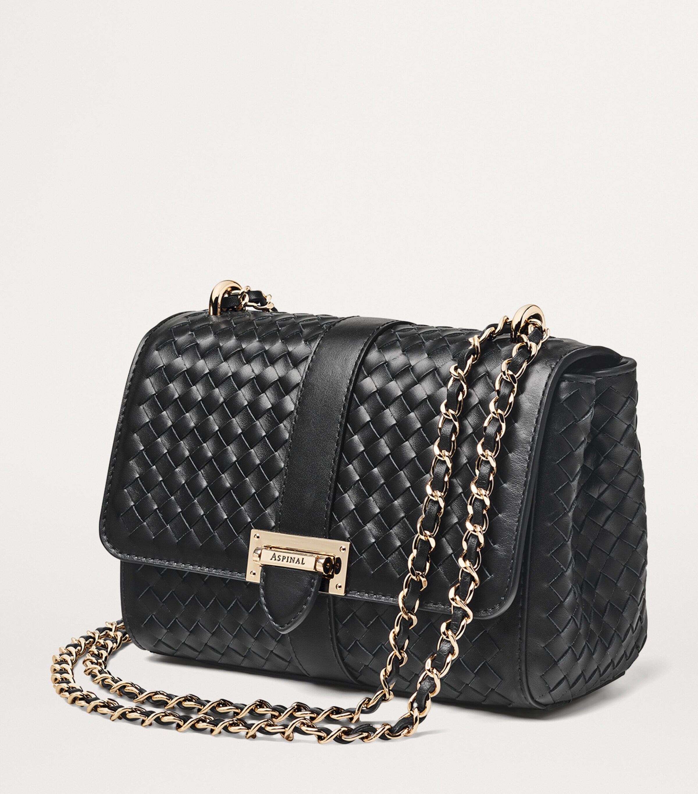 Aspinal Of London Small Leather Lottie Cross-Body Bag Black Image 5