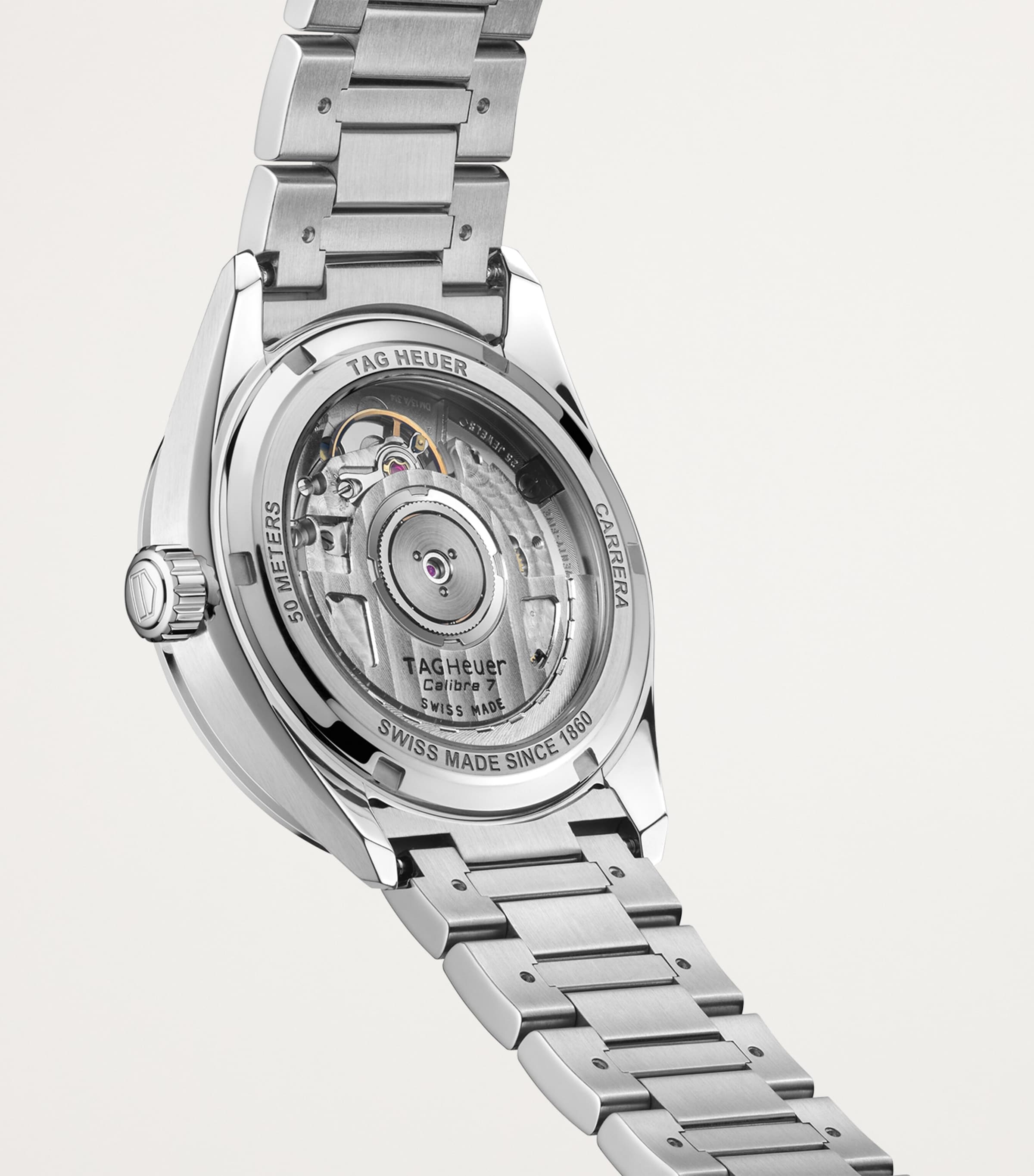 TAG Heuer Stainless Seel and Diamond Carrera Date Watch 36mm White Image 2