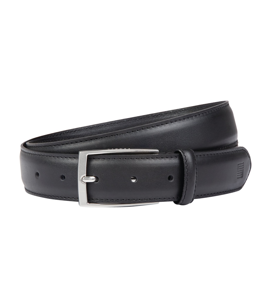 Polished Leather Belt NOIR Image 1