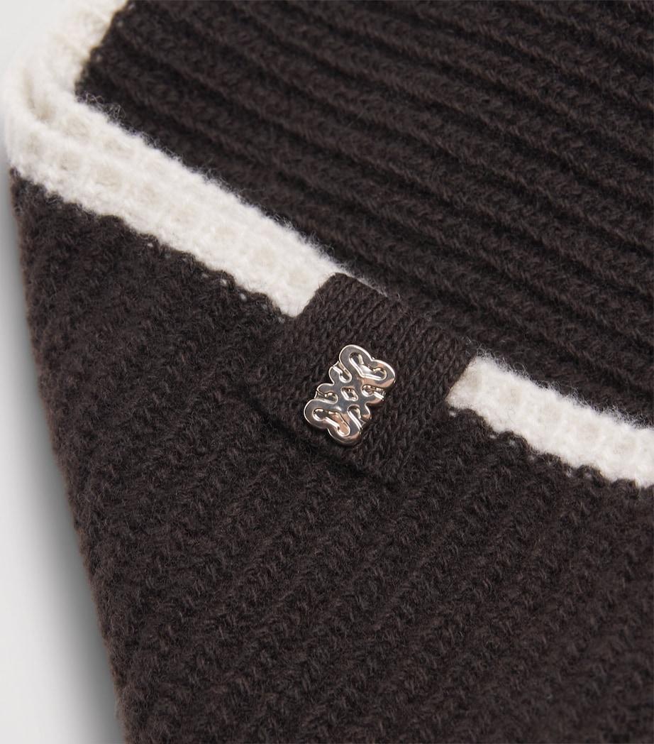 Wool Neck Warmer BROWN Image 4