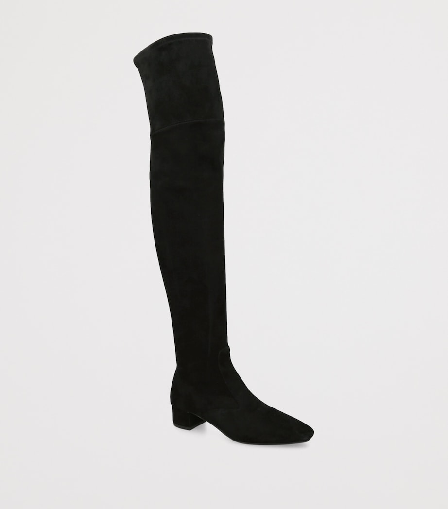 Suede Remi Over-The-Knee Boots 35 BLACK Image 3