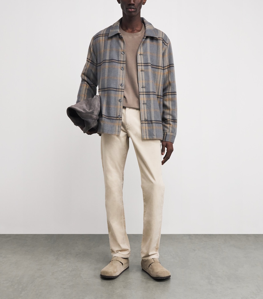 Fleece-Lined Telford Overshirt BLUE ASH PLAID Image 2