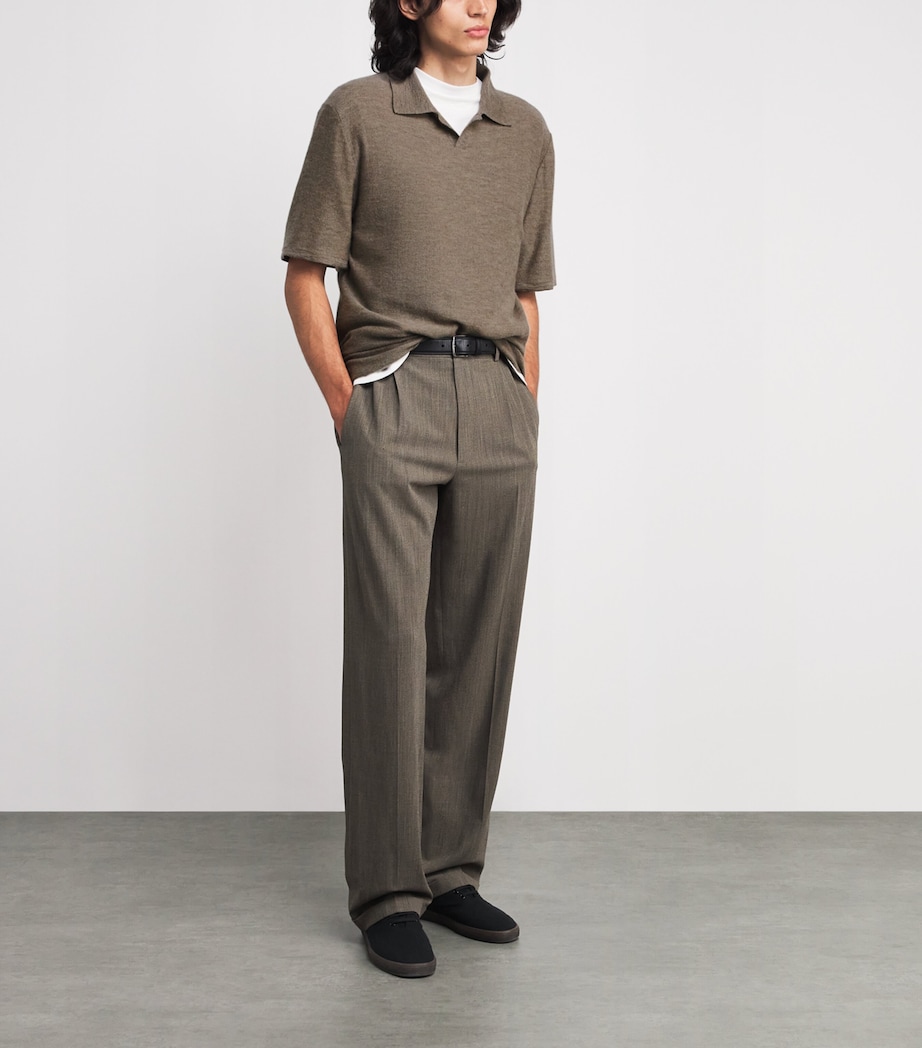 The Row Mens Morand Cashmere Top Beige Image 2