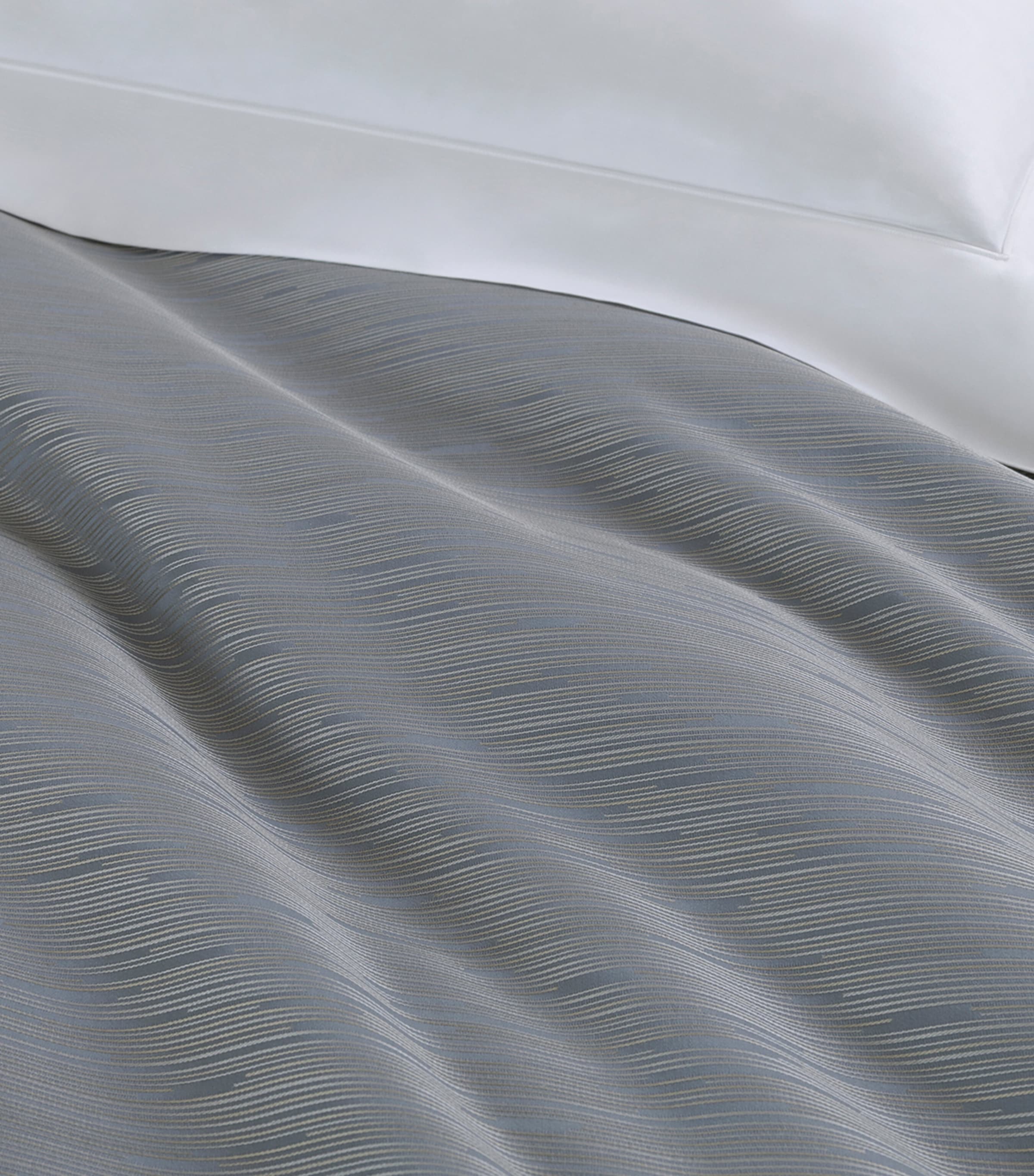 Frette Stardust Jacquard Standard Pillowcase (50cm x 80cm) Dusty Grey/go Image 3