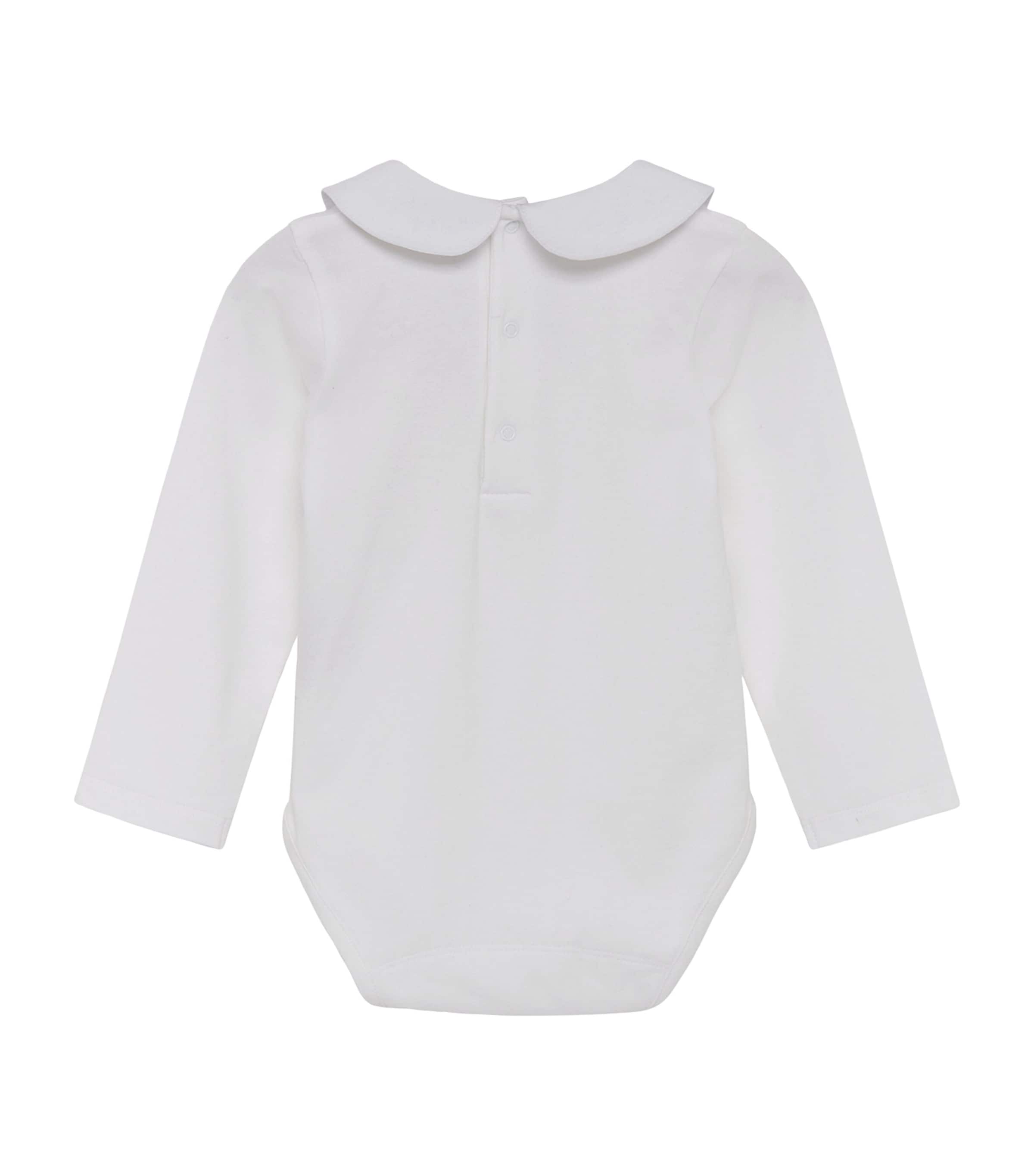 Embroidered Milo Bodysuit (0-24 Months) WHITE Image 4