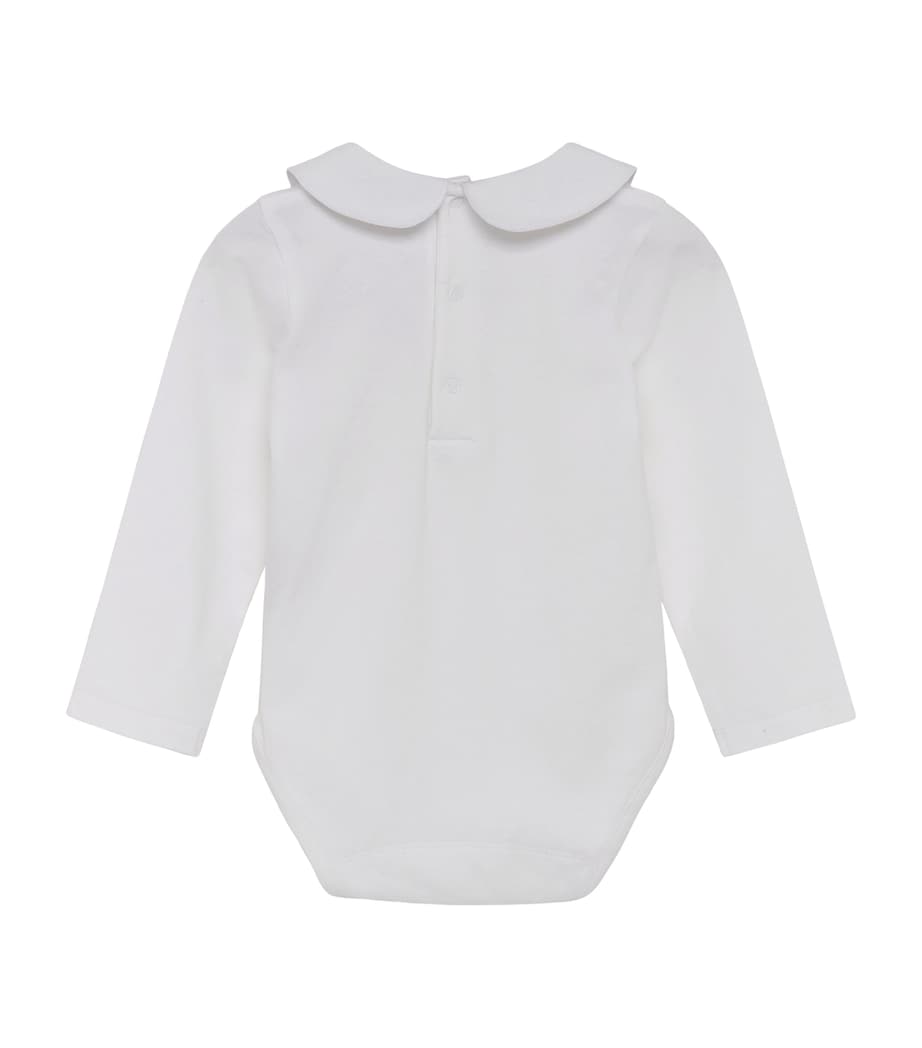 Embroidered Milo Bodysuit (0-24 Months) WHITE Image 4