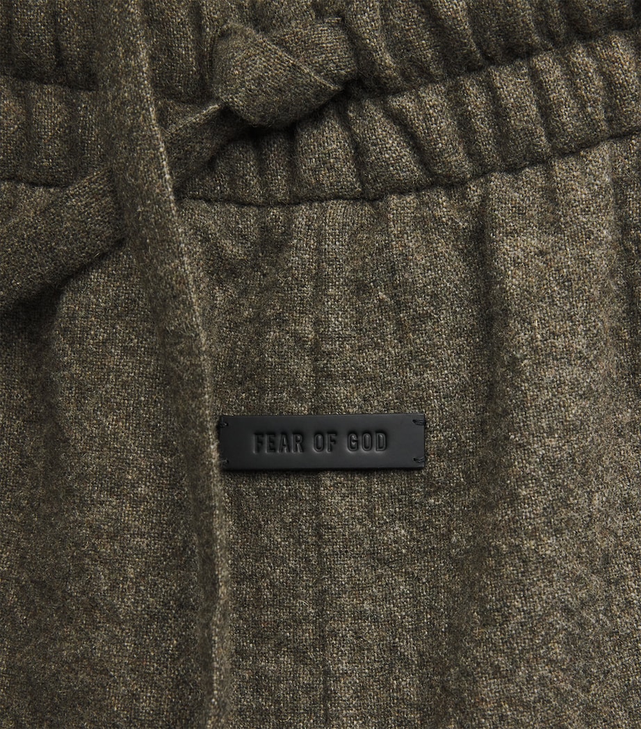 Wool-Blend Forum Trousers OFF BLACK Image 5