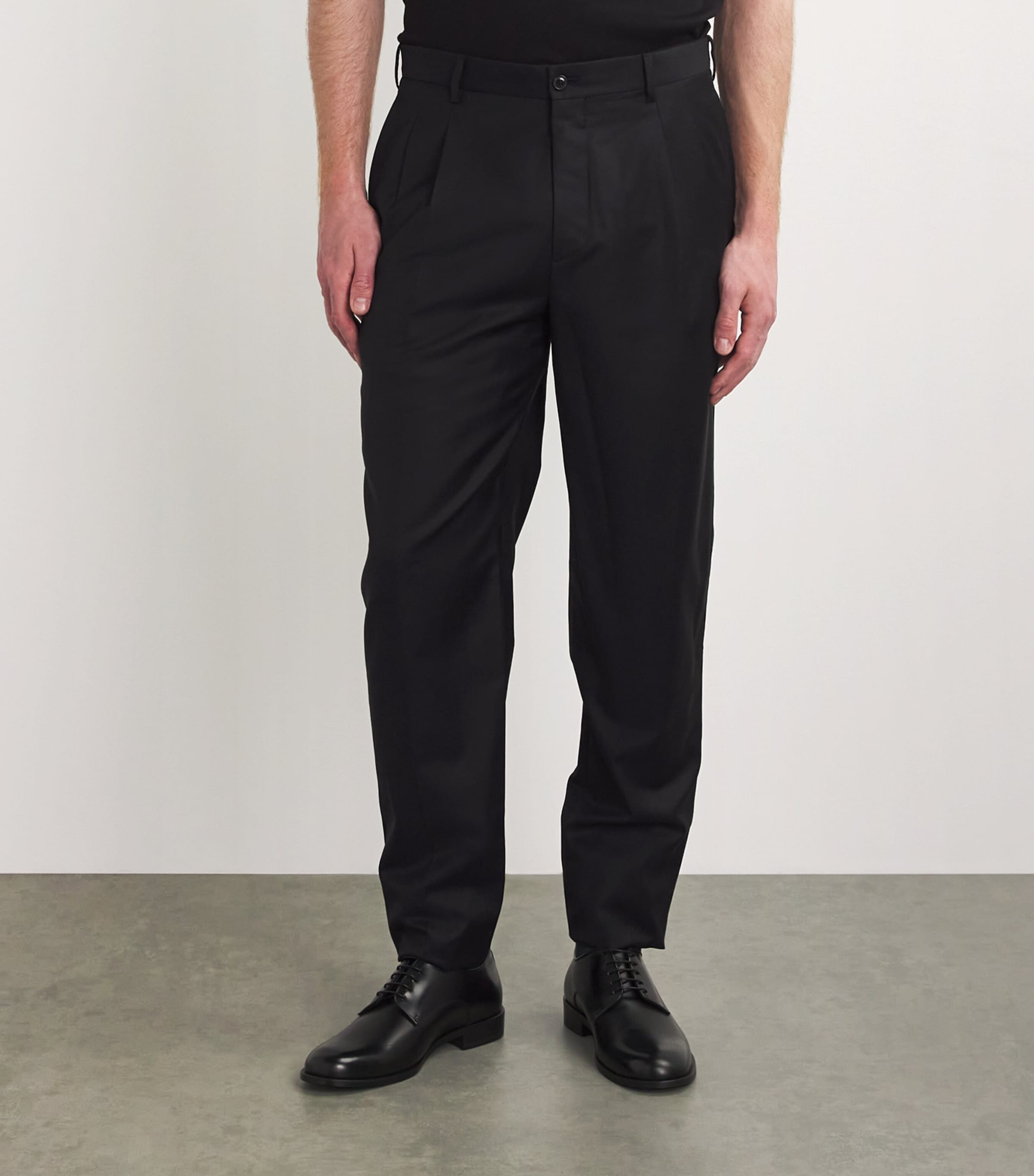 Virgin Wool Tailored Trousers UBUV Image 3
