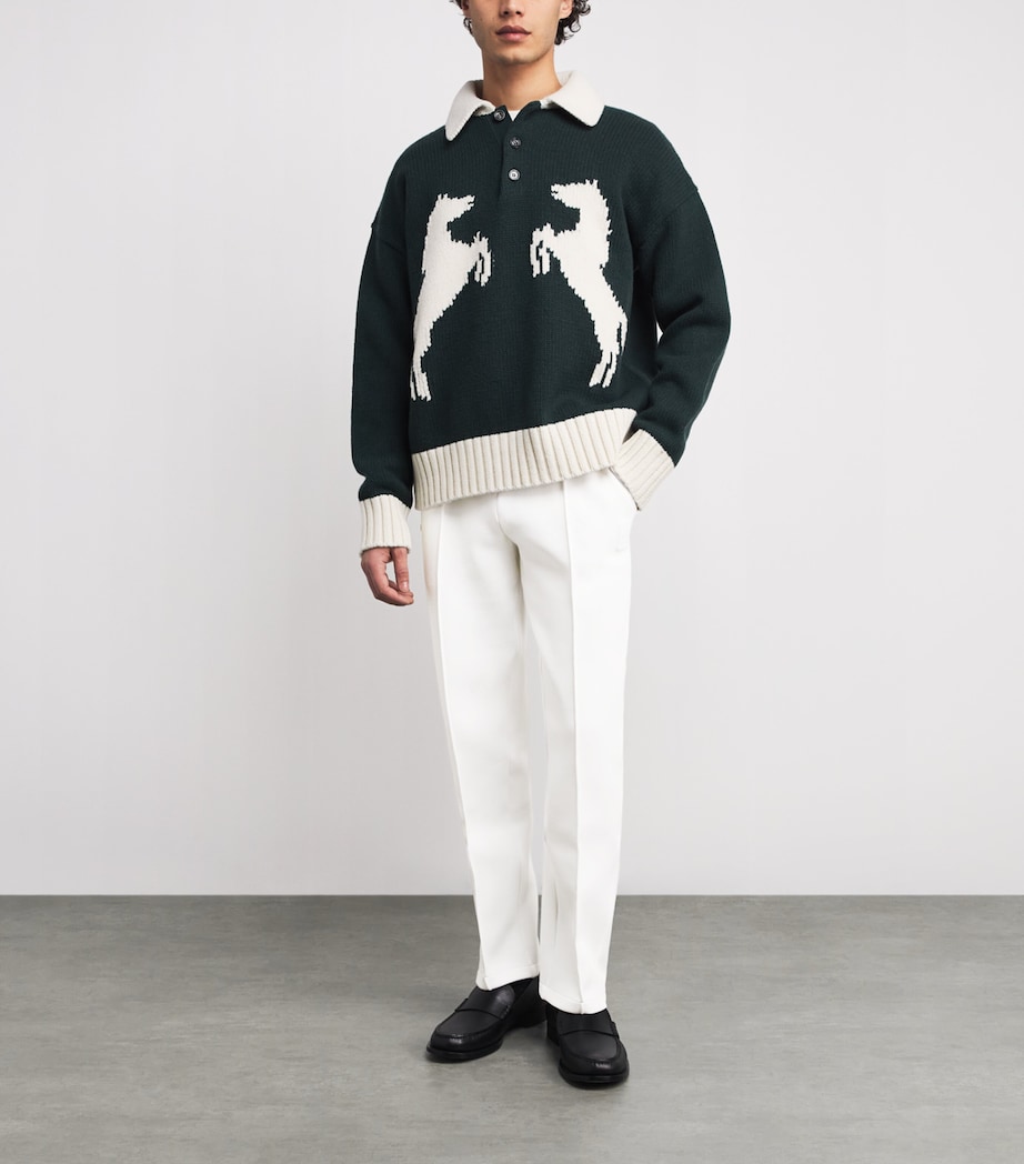 Straight-Leg Sweatpants 001 WHITE Image 2