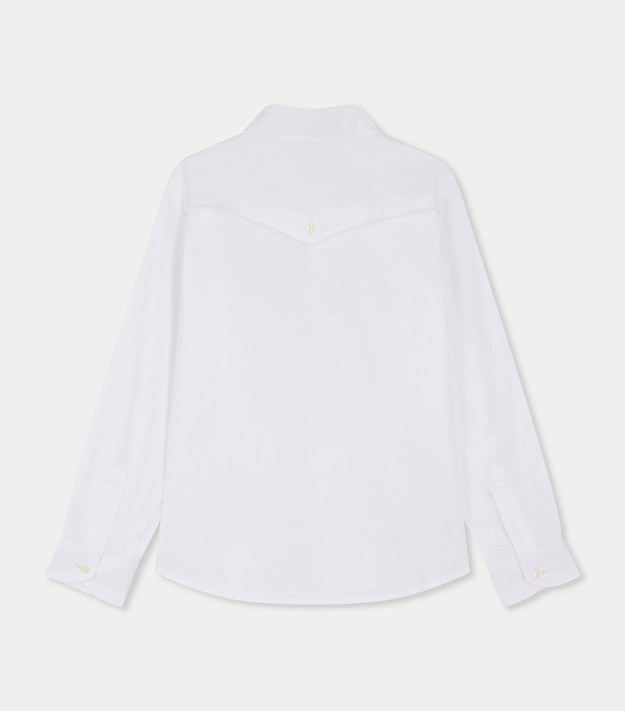 Cotton Shirt (4-14 Years) BLANC LAIT Image 2