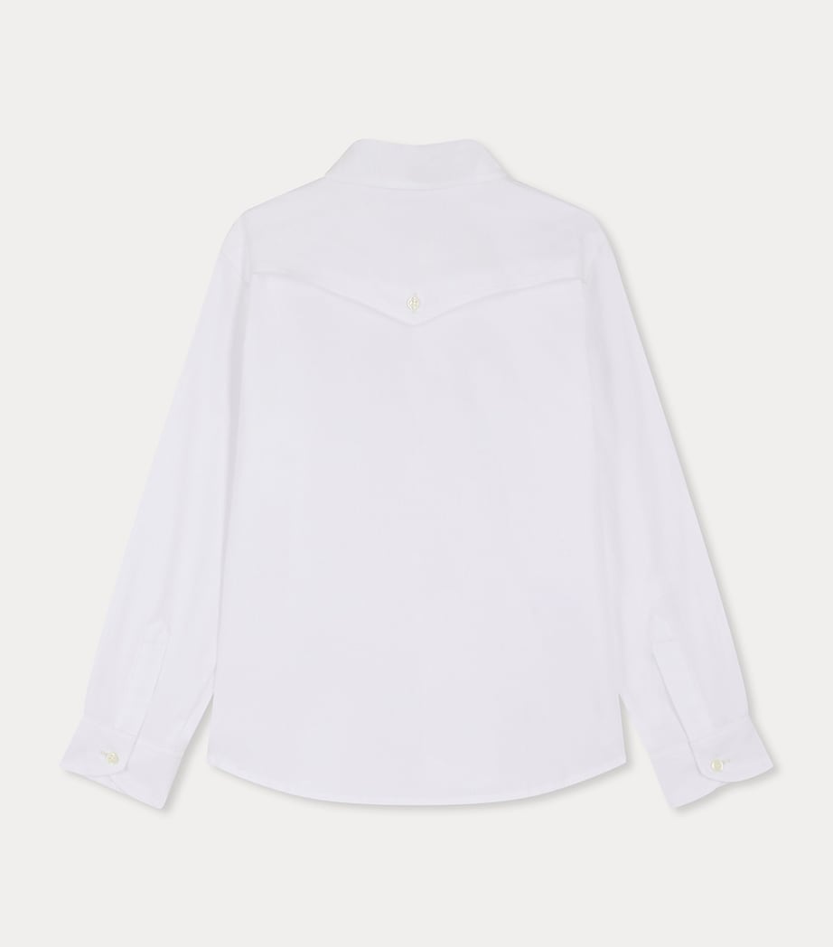 Cotton Shirt (4-14 Years) BLANC LAIT Image 2
