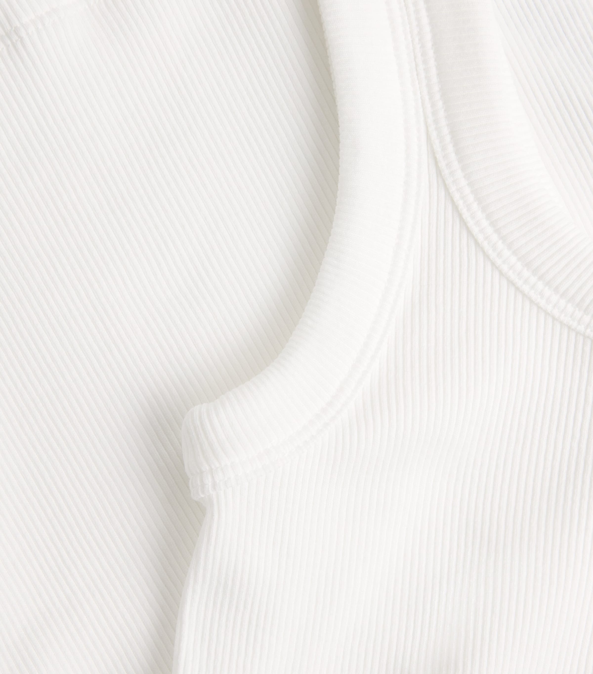 Rag & Bone Womens The Essential Rib Tank Top White Image 6