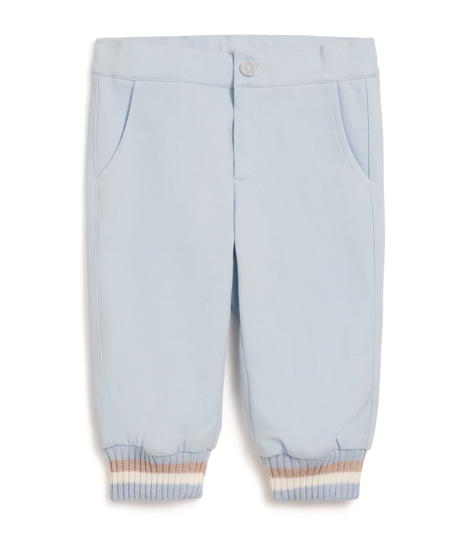 Jersey-Trim Trousers (1-24 Months) CIELO Image 1