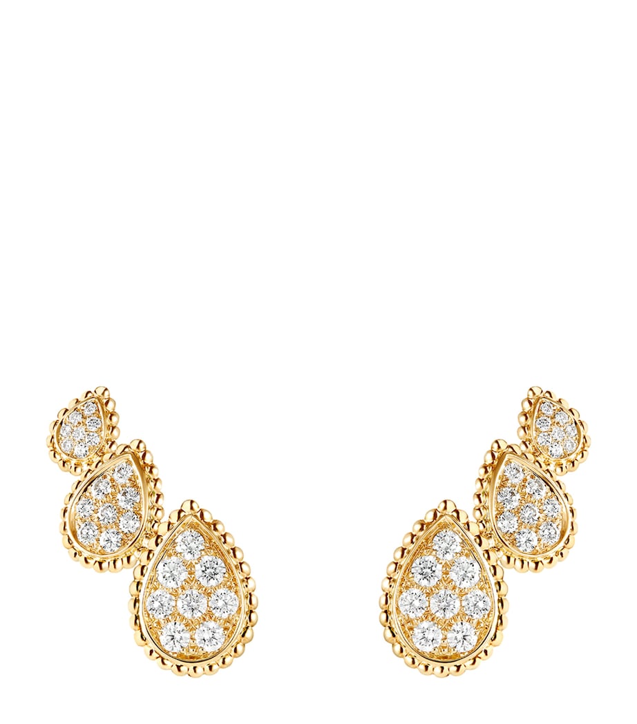Yellow Gold and Diamond Serpent Bohème Three Motifs Earrings YELLOW Image 1