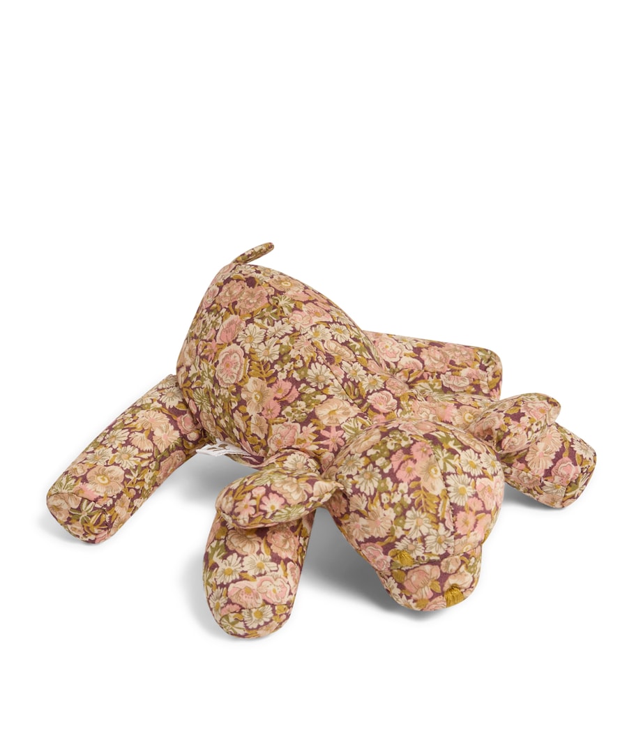 Cotton Floral Dog Soft Toy (15cm) FL ROSE CAMELIA Image 1