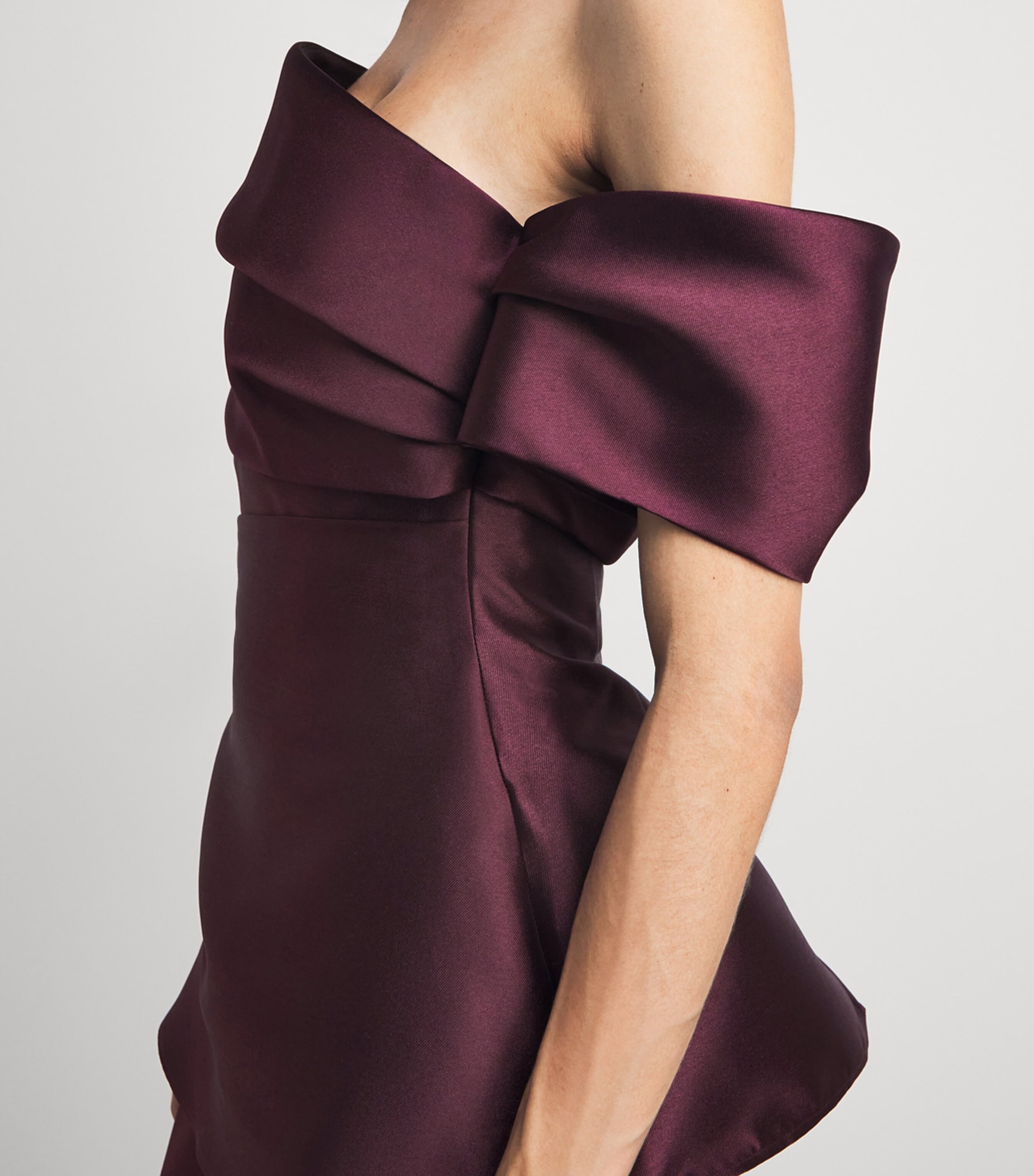 Solace London Womens Satin Lucine Maxi Dress Grape Image 3