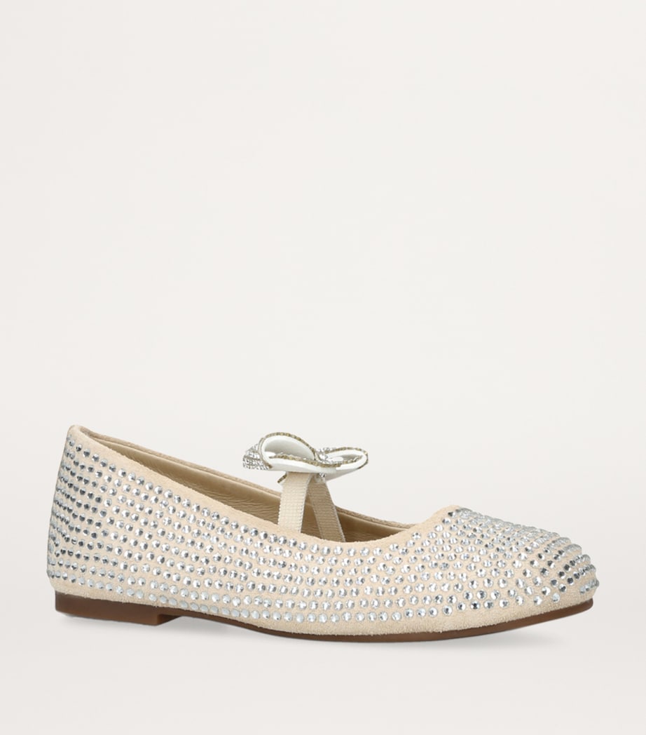 Embellished Ballerina Flats BEIGE Image 3