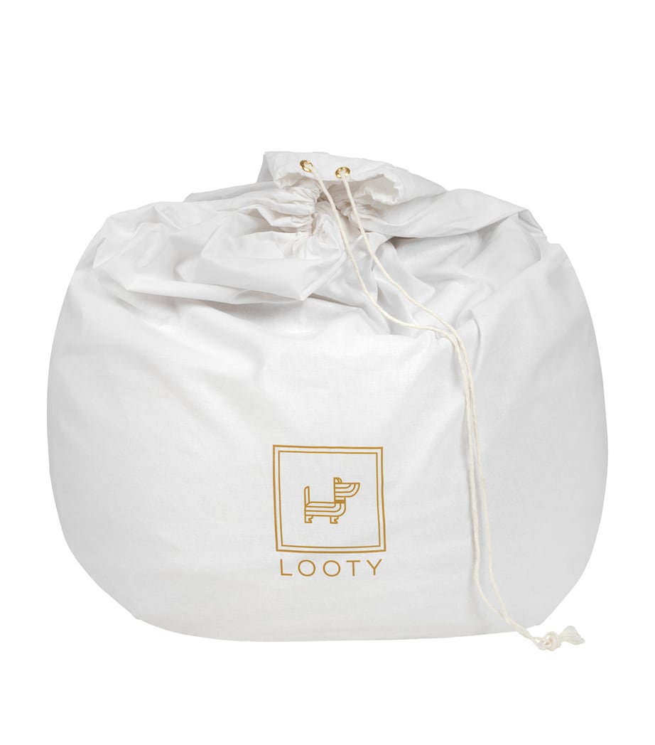 Medium Organic Pet Pouf TAUPE Image 7