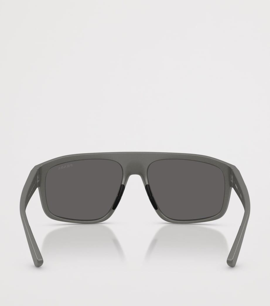 Prada Linea Rossa Irregular Sunglasses Grey Image 4