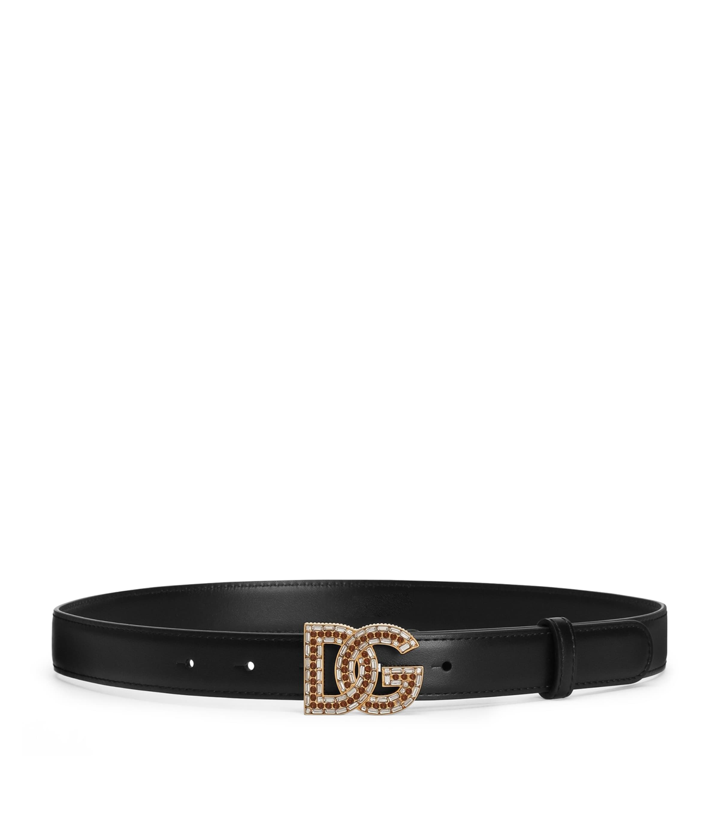 Calfskin Logo Belt 80999-BLACK Image 1